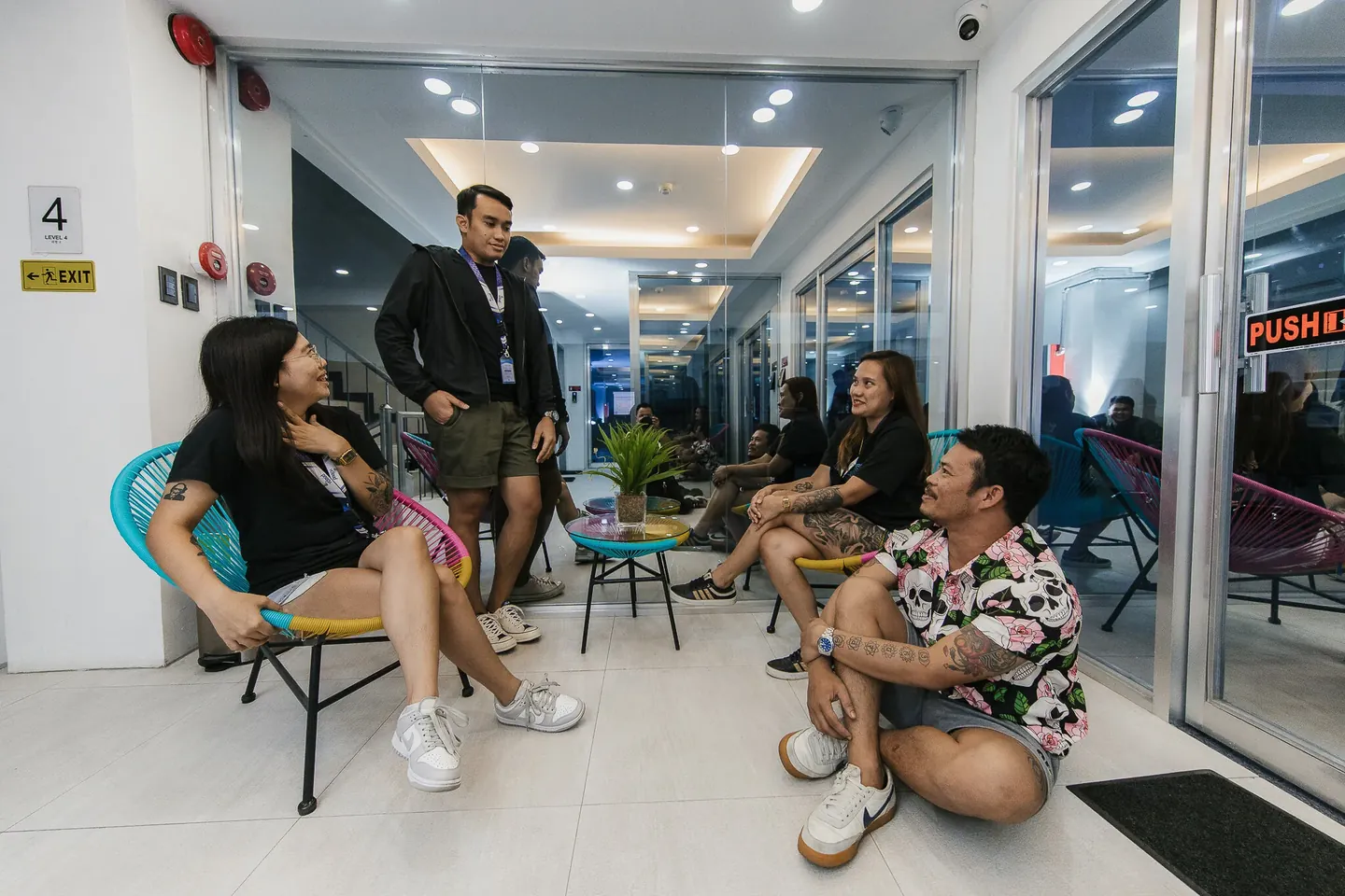 Clark Staff outsourcing team meeting in the Bacolod City office